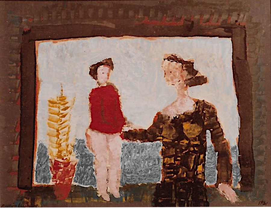 Maternidades. Alféizar. 65 x 50. 1981 Maternidades. Alféizar. 65 x 50. 1981