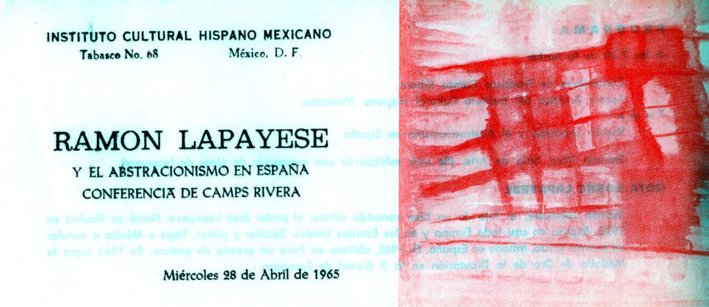 Octavilla Conferencia Arte Abstracto 1965 Octavilla Conferencia Arte Abstracto 1965