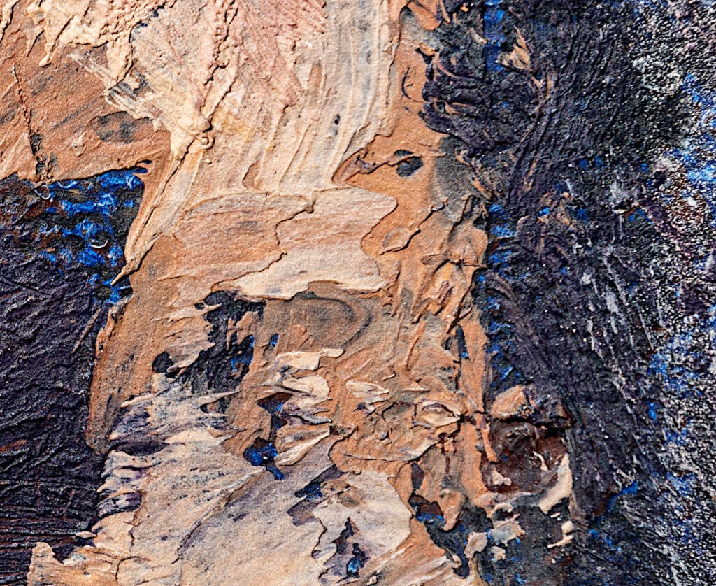 Pintura-Lapayese-A Hard Days Night Detalle07_SC, 1992 Pintura expresionista de Ramón Lapayese en imagen de un concierto de rock