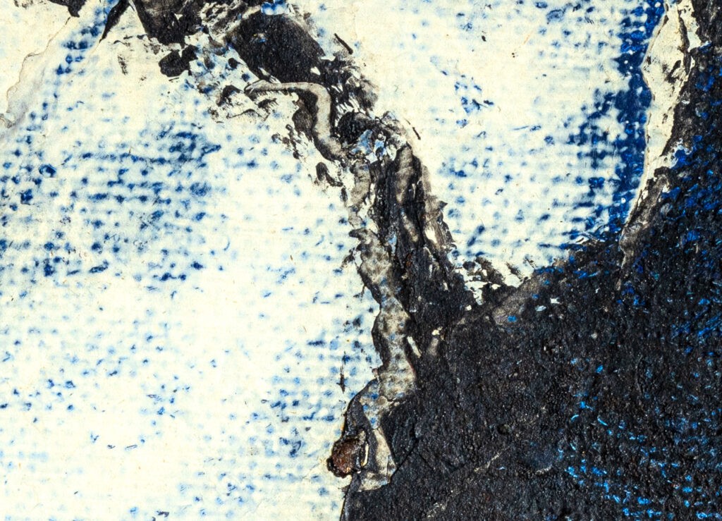 Pintura-Lapayese-A Hard Days Night Detalle10_SC, 1992 Pintura expresionista de Ramón Lapayese en imagen de un concierto de rock