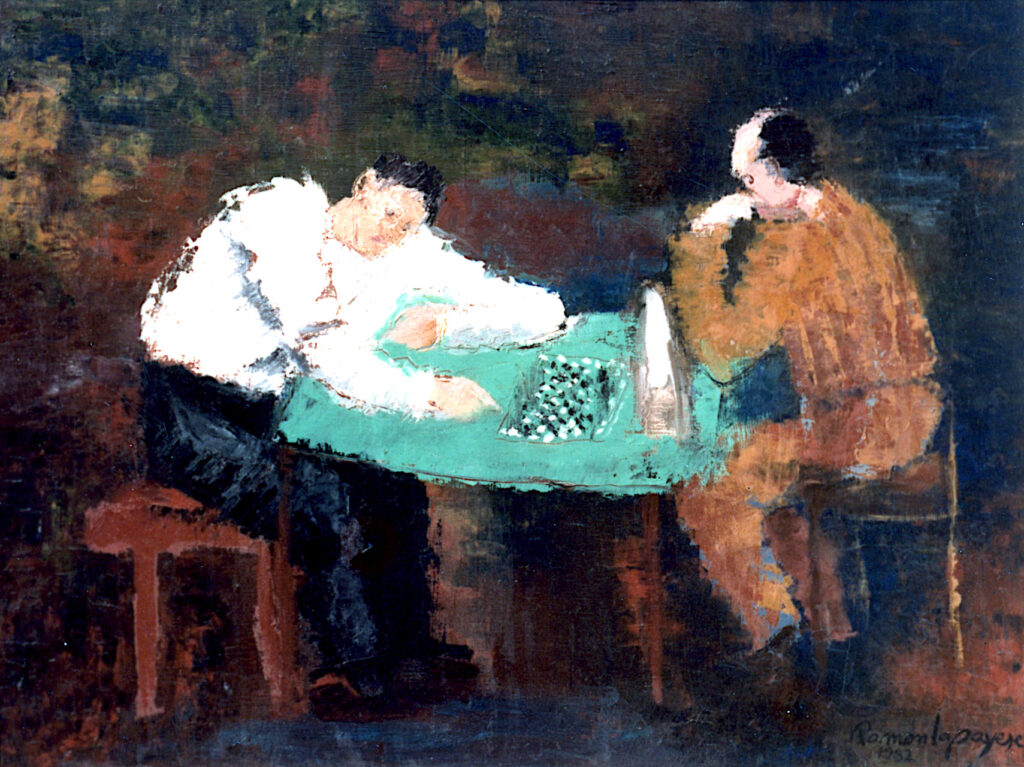 Pintura-Lapayese-Ajedrez, 1982 Pintura-Lapayese-Ajedrez, 1982