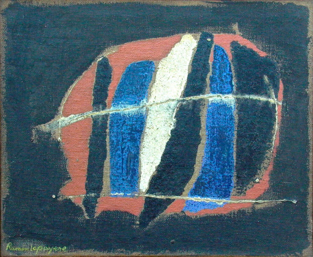 Pintura-Lapayese-Komposition II, 61 x 50, 1959 Pintura-Lapayese-Komposition II, 61 x 50, 1959