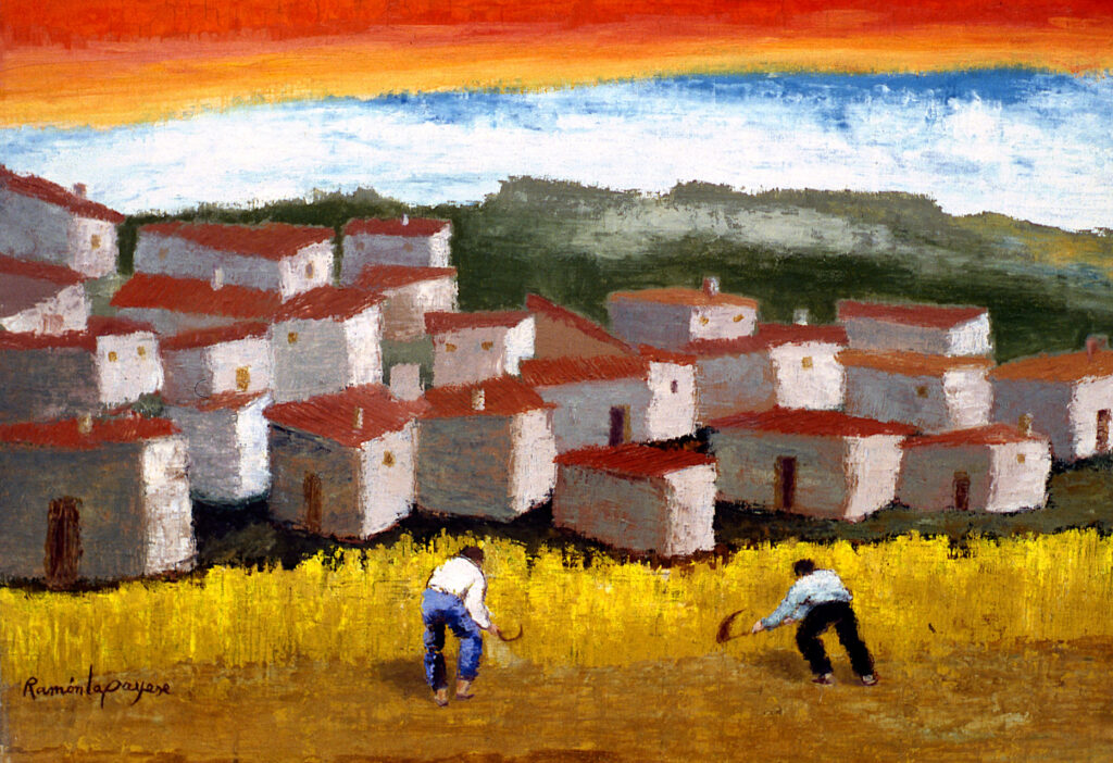Pintura-Lapayese-Segando la era, 1990 Pintura-Lapayese-Segando la era, 1990