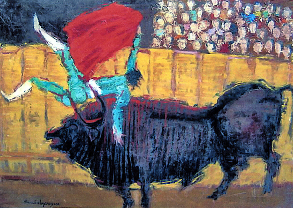 Pintura-Lapayese-Cogida El Cordobés Pintura-Lapayese-Cogida El Cordobés