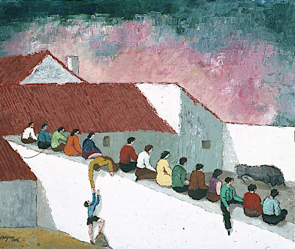 Pintura-Lapayese-Tienta en los corrales Pintura-Lapayese-Tienta en los corrales