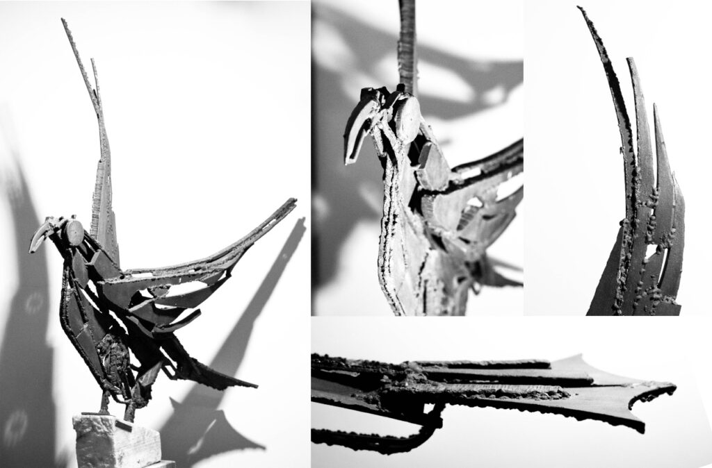 Escultura-Lapayese-Ave del paraíso Escultura-Lapayese-Ave del paraíso