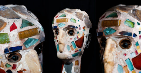 Impromptu iconoclasta con cristal de Murano de fondo Impromptu iconoclasta con cristal de Murano de fondo