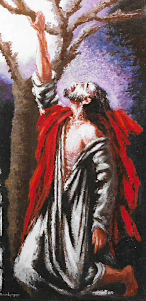 Jesús en el Huerto de los Olivos, Óleo sobre tablex 1986_ed2 Jesús en el Huerto de los Olivos, Óleo sobre tablex 1986_ed2