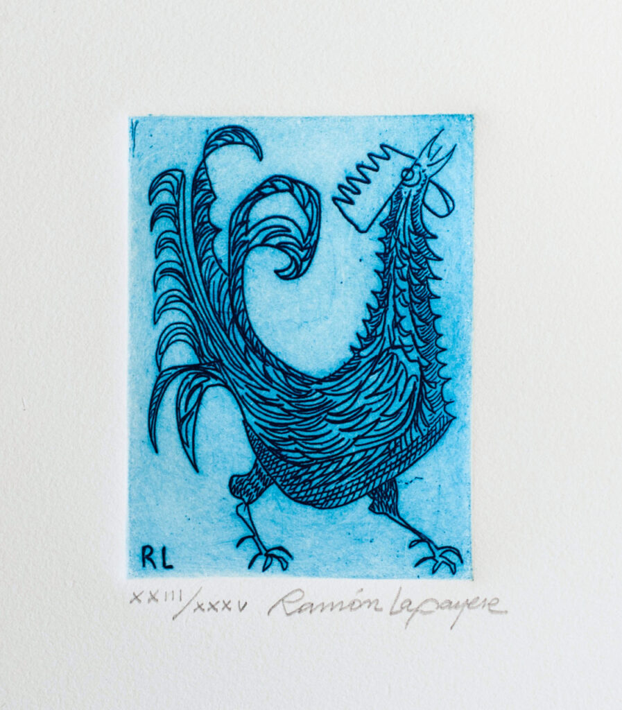 Lapayese- Obra gráfica-Canto del alba, aguafuerte 1 Lapayese- Obra gráfica-Canto del alba, aguafuerte 1