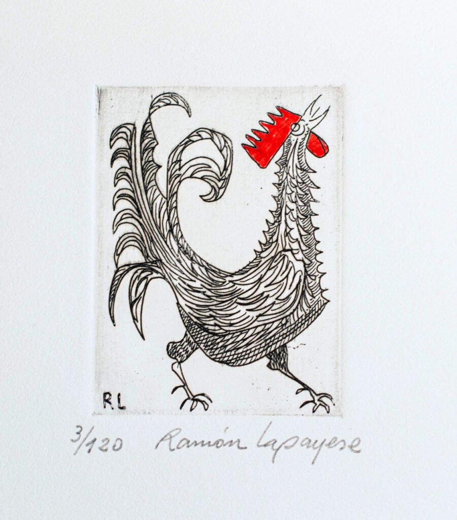 Lapayese- Obra gráfica-Canto del alba, aguafuerte 2 Lapayese- Obra gráfica-Canto del alba, aguafuerte 2