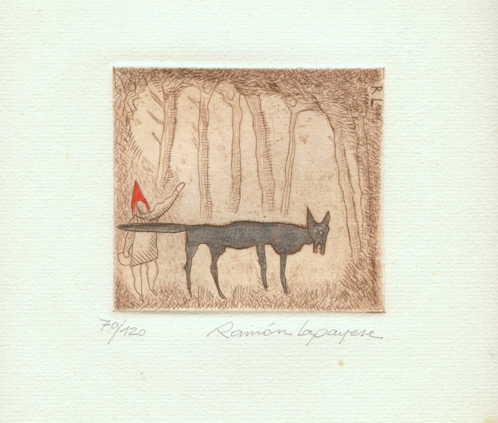 Lapayese- Obra gráfica-Caperucita, aguafuerte, 2 Lapayese- Obra gráfica-Caperucita, aguafuerte, 2