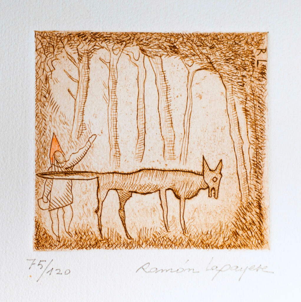 Lapayese- Obra gráfica-Caperucita, aguafuerte, 3 Lapayese- Obra gráfica-Caperucita, aguafuerte, 3