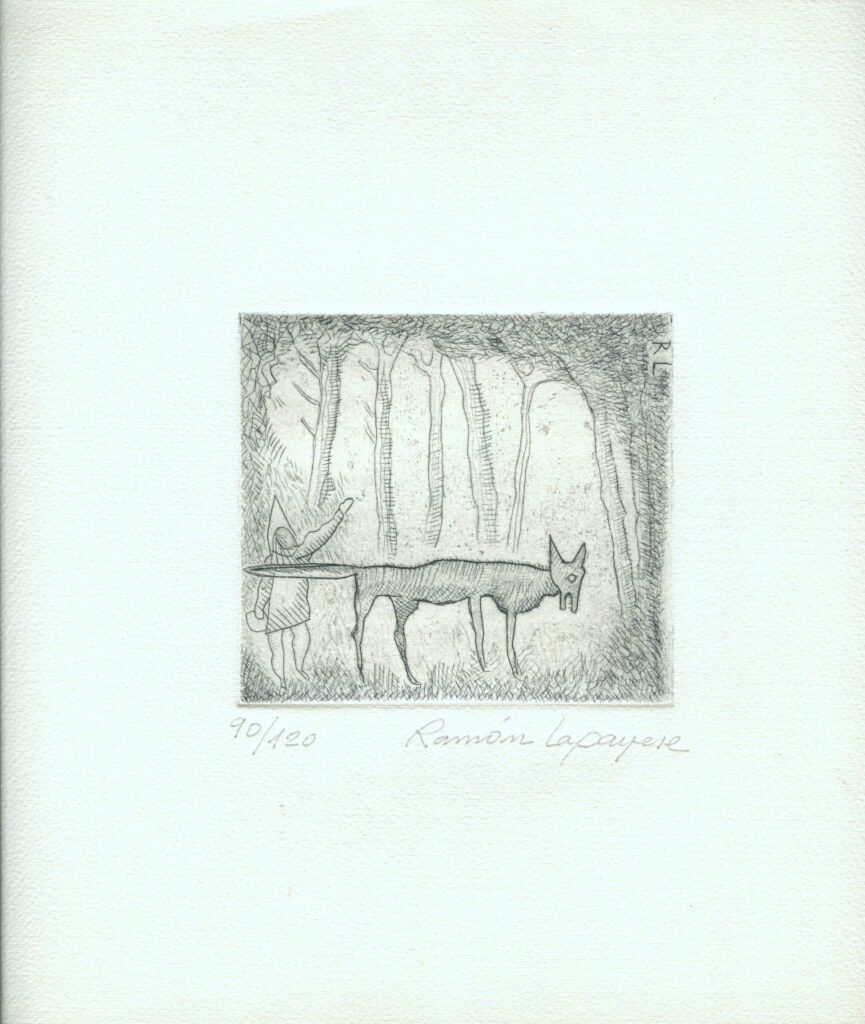 Lapayese- Obra gráfica-Caperucita, aguafuerte, 4 Lapayese- Obra gráfica-Caperucita, aguafuerte, 4