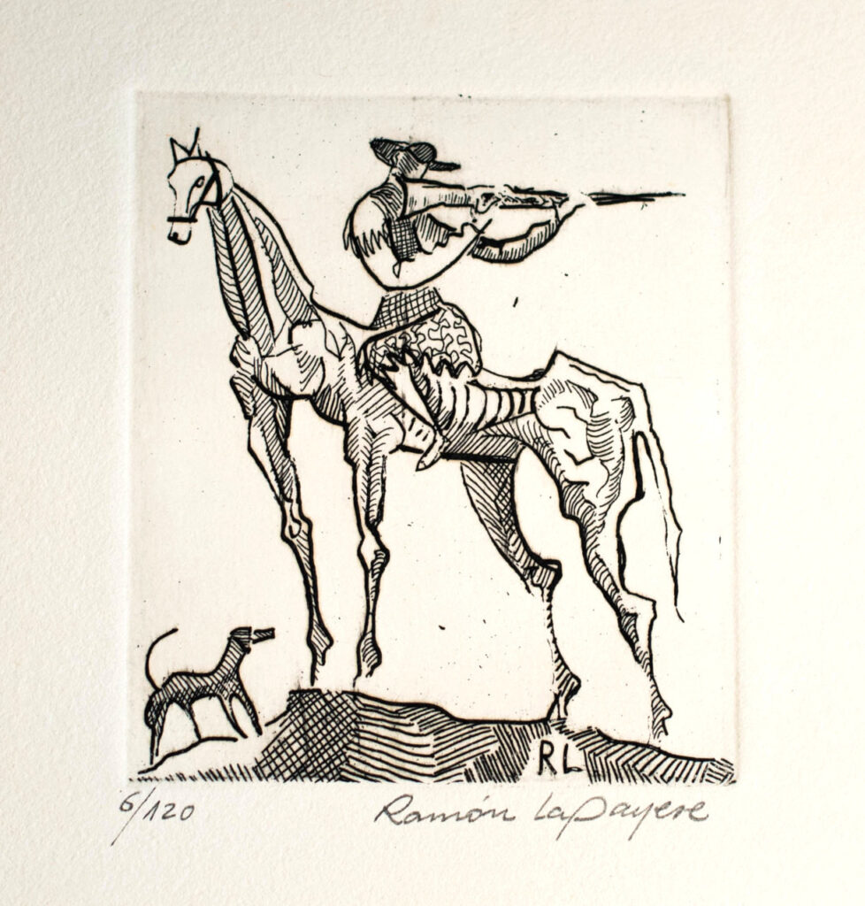 Lapayese- Obra gráfica-Cazador, aguafuerte 2 Lapayese- Obra gráfica-Cazador, aguafuerte 2