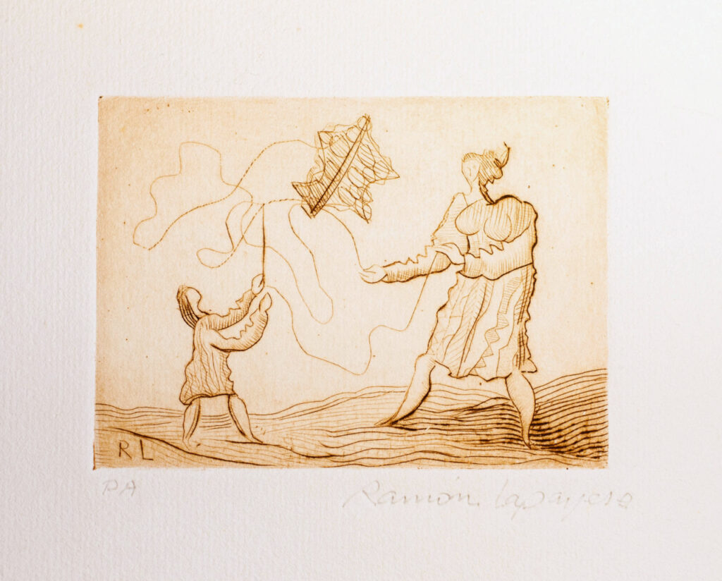 Lapayese- Obra gráfica-Cometa, aguafuerte 2 Lapayese- Obra gráfica-Cometa, aguafuerte 2