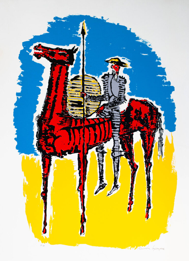 Lapayese- Obra gráfica-Don Quijote III, serigrafía Lapayese- Obra gráfica-Don Quijote III, serigrafía