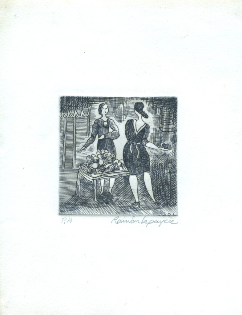 Lapayese- Obra gráfica-Frutera, aguafuerte 2 Lapayese- Obra gráfica-Frutera, aguafuerte 2