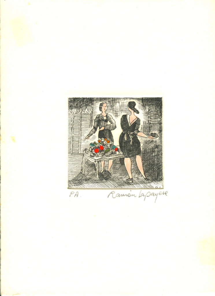 Lapayese- Obra gráfica-Frutera, aguafuerte 3 Lapayese- Obra gráfica-Frutera, aguafuerte 3