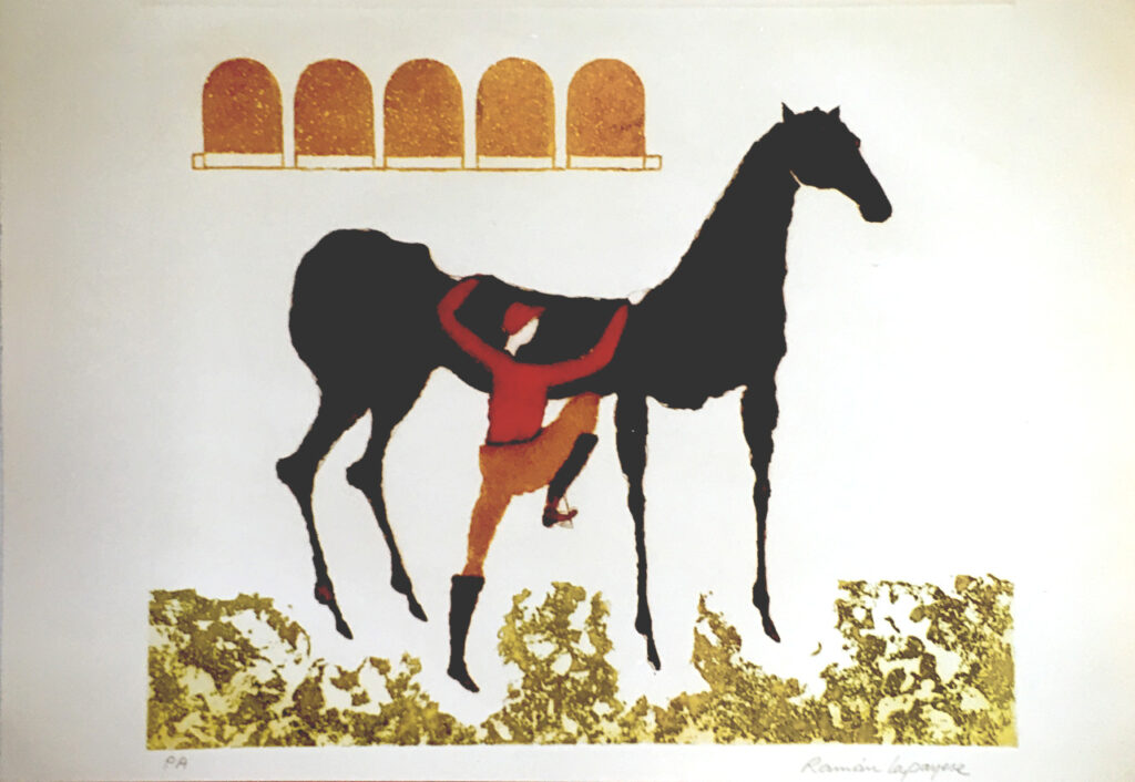 Lapayese- Obra gráfica-Jockey, aguafuerte Lapayese- Obra gráfica-Jockey, aguafuerte