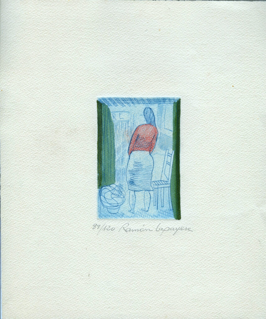 Lapayese- Obra gráfica-La espera, aguafuerte 4 Lapayese- Obra gráfica-La espera, aguafuerte 4