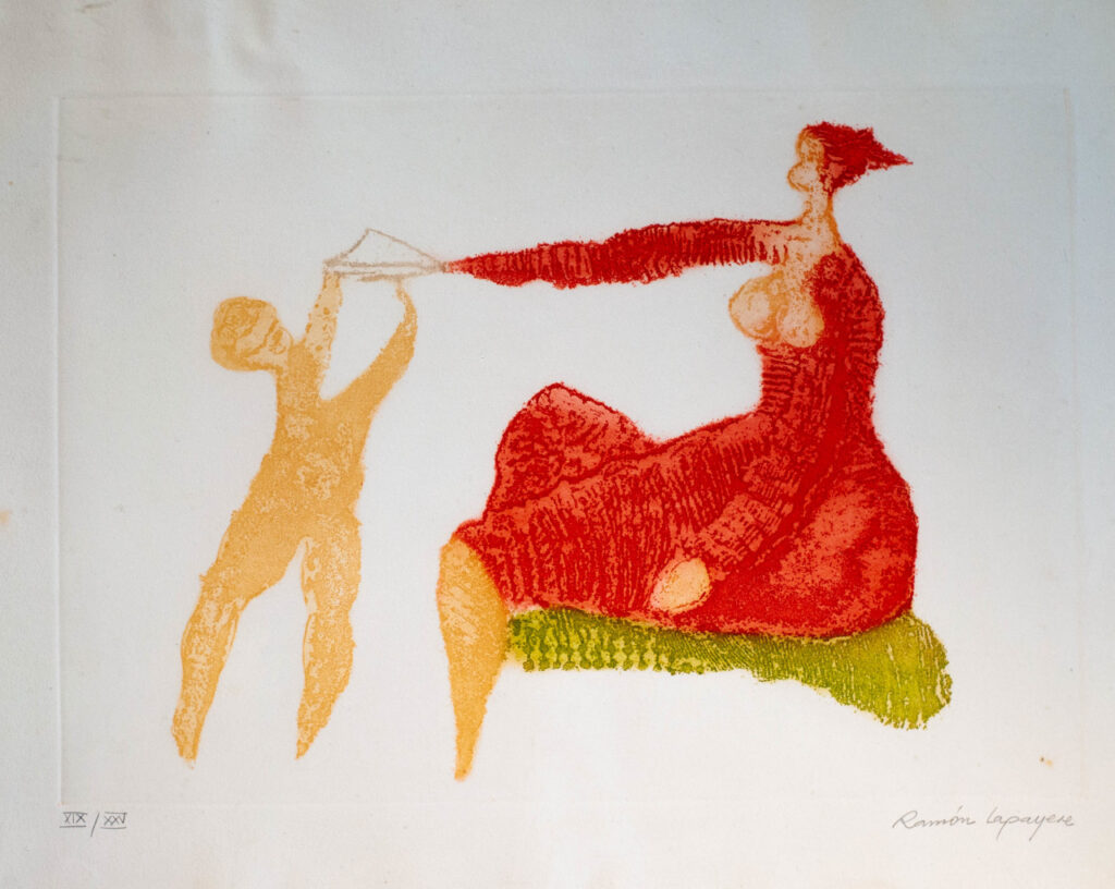 Lapayese- Obra gráfica-Madre del pañuelo, aguafuerte Lapayese- Obra gráfica-Madre del pañuelo, aguafuerte