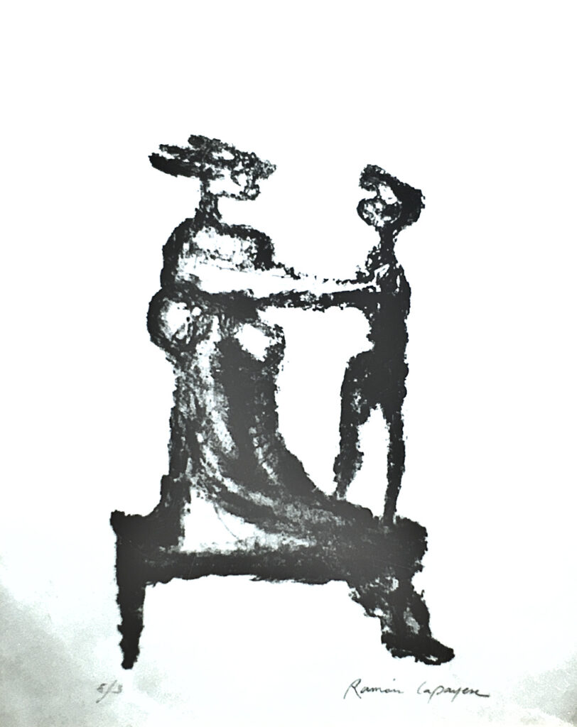 Lapayese- Obra gráfica-Maternidad, litografía Lapayese- Obra gráfica-Maternidad, litografía