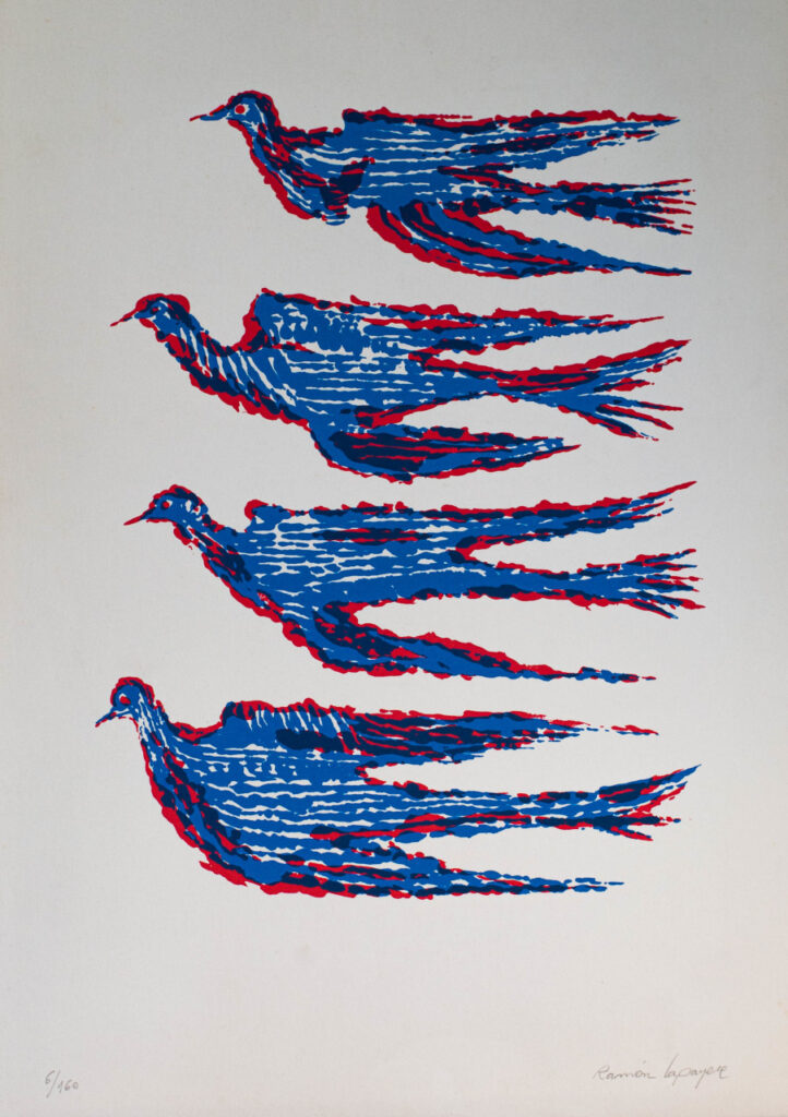 Lapayese- Obra gráfica-Migración, serigrafía Lapayese- Obra gráfica-Migración, serigrafía