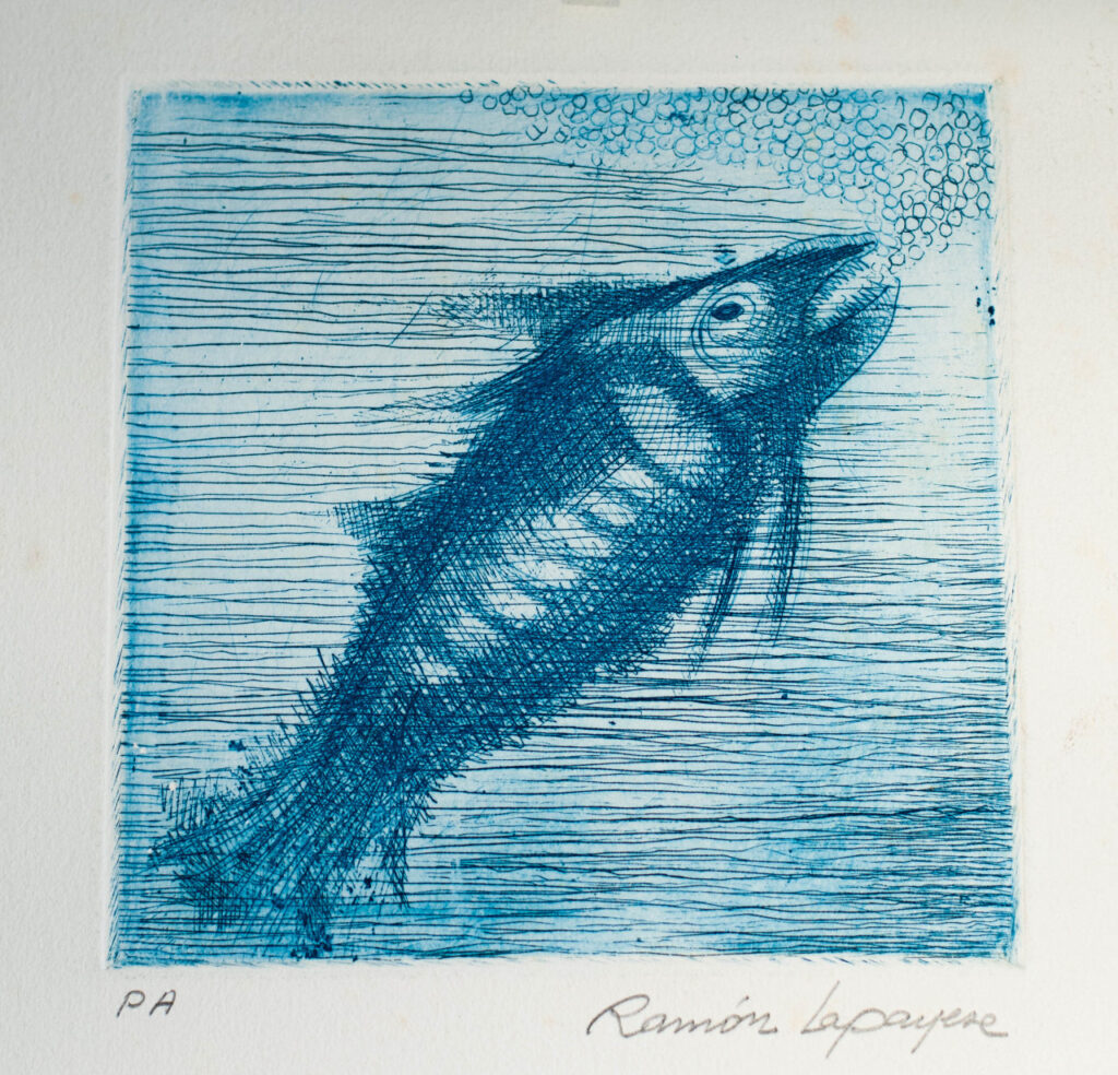 Lapayese- Obra gráfica-Pez, aguafuerte Lapayese- Obra gráfica-Pez, aguafuerte