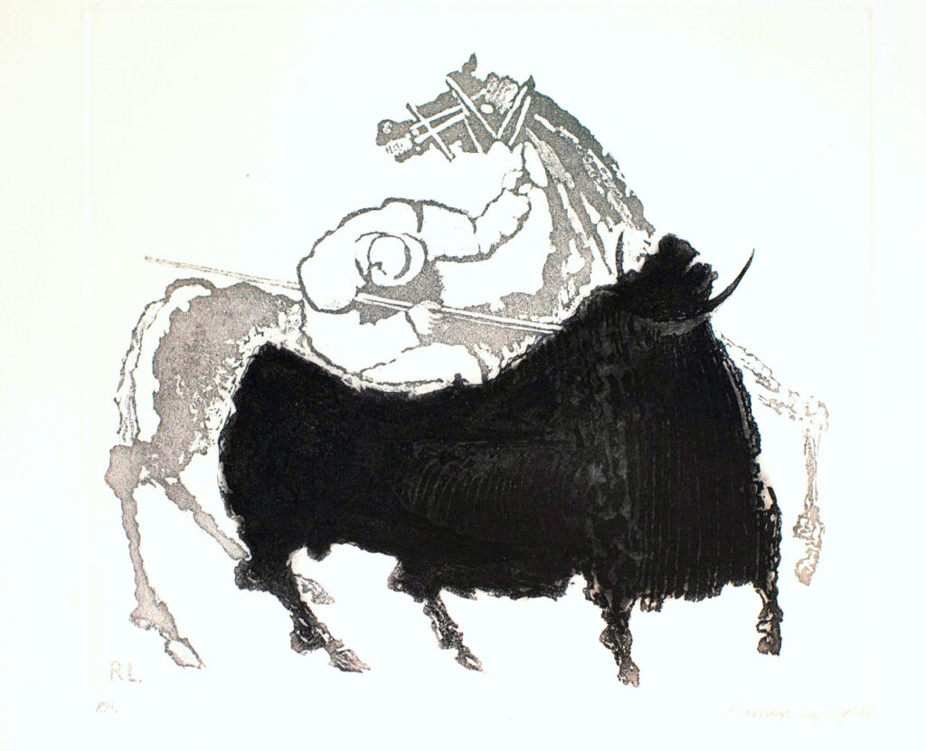 Lapayese- Obra gráfica-Suerte de varas, aguafuerte 1 Lapayese- Obra gráfica-Suerte de varas, aguafuerte 1