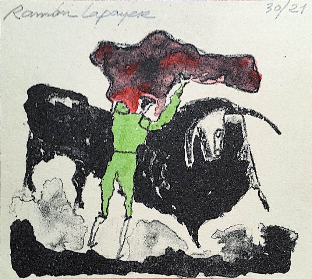 Lapayese- Obra gráfica-Toro manso, litografía 2 Lapayese- Obra gráfica-Toro manso, litografía 2