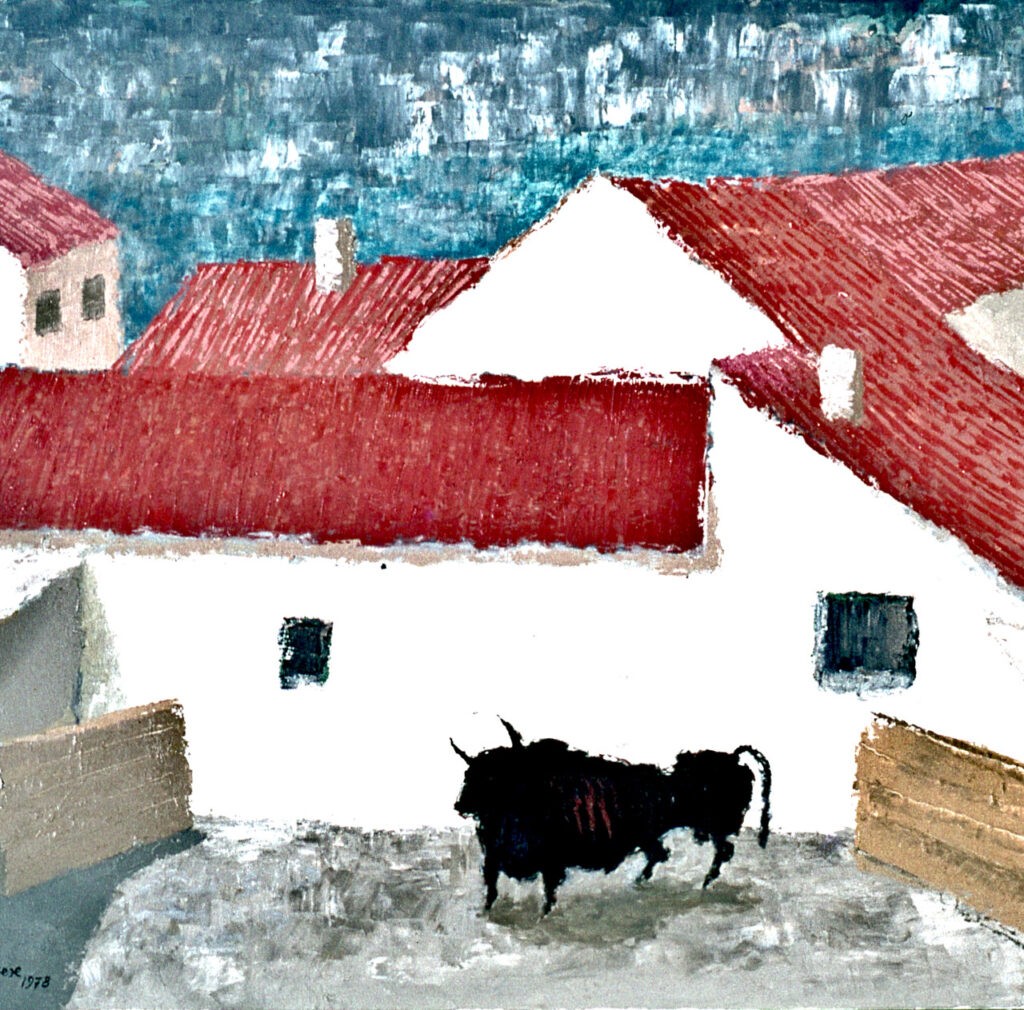 Lapayese - pintura - tauromaquia - toro - torero - Caobo - óleo sobre lienzo Lapayese - pintura - tauromaquia - toro - torero - Caobo - óleo sobre lienzo