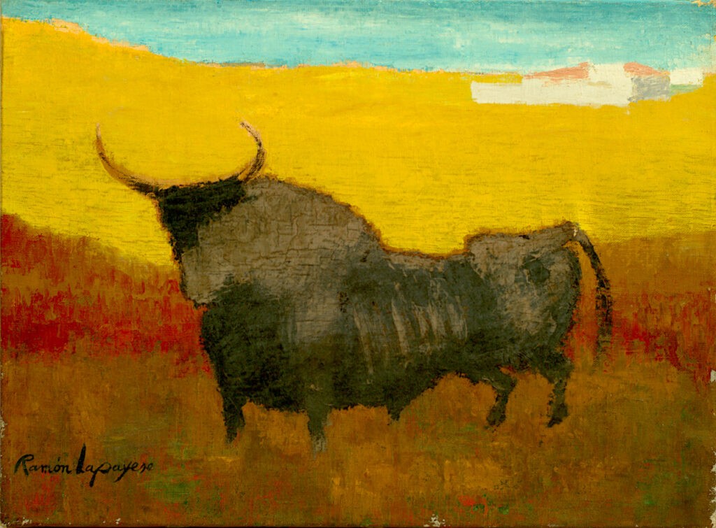 Lapayese - pintura - tauromaquia - toro - torero - Solo - óleo sobre lienzo - 1990 Lapayese - pintura - tauromaquia - toro - torero - Solo - óleo sobre lienzo - 1990