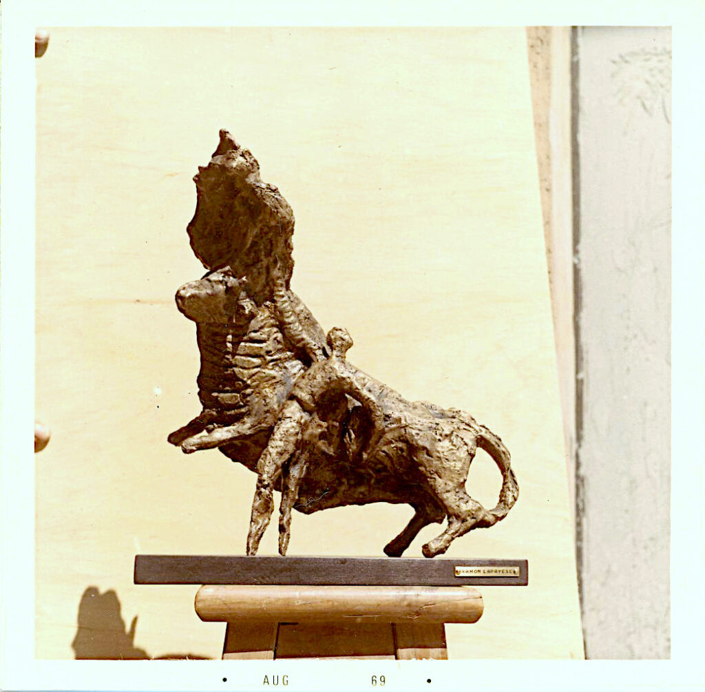 Lapayese - escultura - tauromaquia - toro - torero - bronce - 1969 Lapayese - escultura - tauromaquia - toro - torero - bronce - 1969