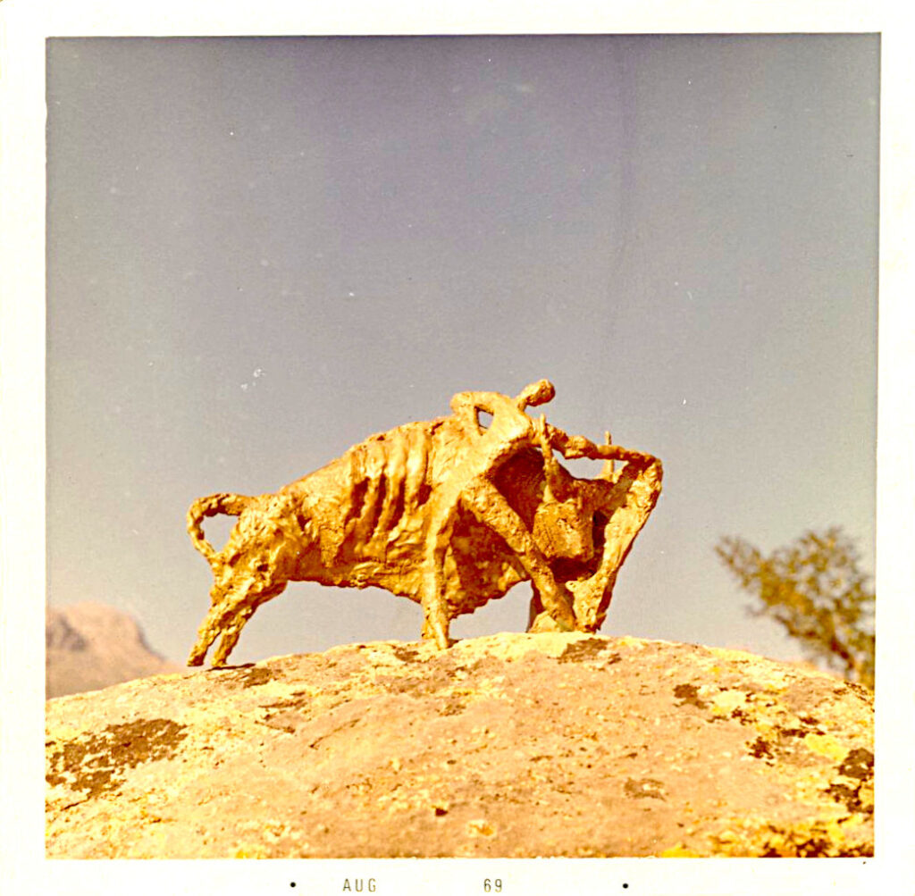 Lapayese - escultura - tauromaquia - toro - torero - bronce - figura en arcilla, antes de la fundición, 1969 Lapayese - escultura - tauromaquia - toro - torero - bronce - figura en arcilla, antes de la fundición, 1969