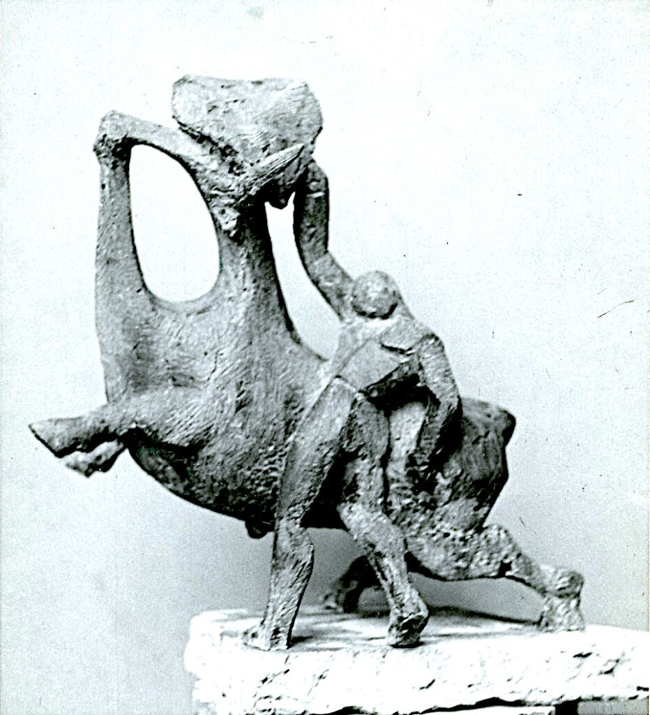 Lapayese - escultura - tauromaquia - toro - torero - bronce - 1956 Lapayese - escultura - tauromaquia - toro - torero - bronce - 1956