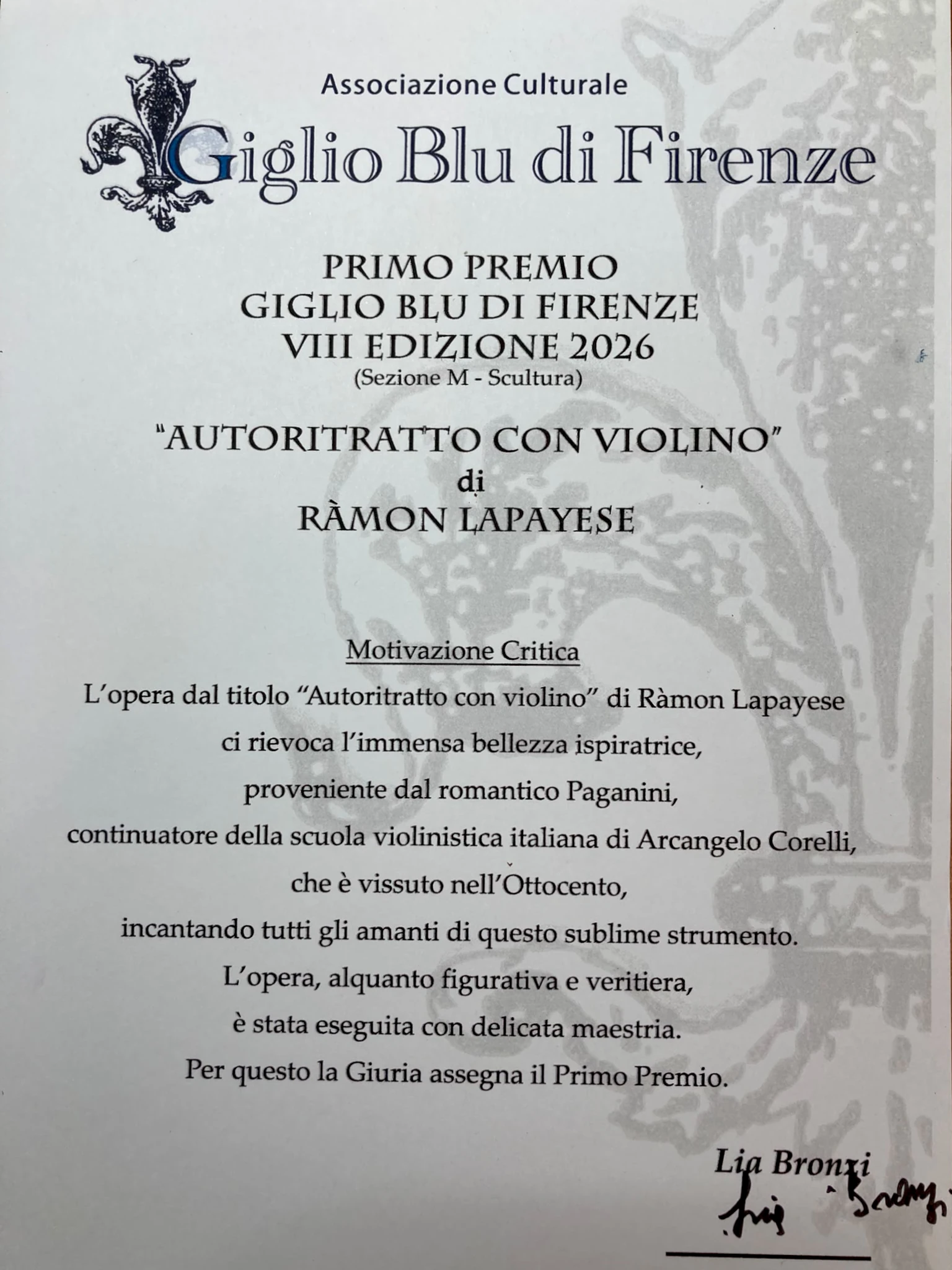 Motivazione Juria Premio Giglio Blu 2026 Motivazione Juria Premio Giglio Blu 2026